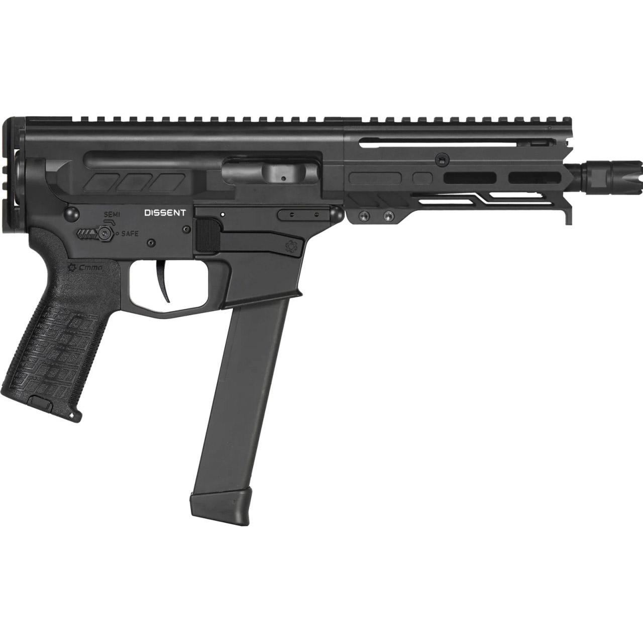 CMMG Dissent Pistol 9mm Luger 33rd Magazine 6.5'' Barrel Armor Black