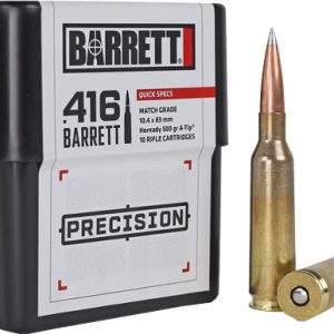 BARRETT 416 BARRETT AMMO 500GR - HORNADY A-TIP 10RD 8BX/CS