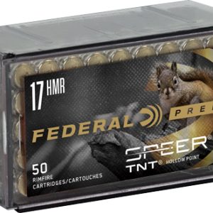 FEDERAL 17HMR 17GR SPEER TNT - 2530FPS 50RD 60BX/CS