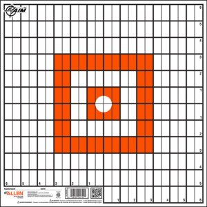 ALLEN EZ AIM PAPER GRID TARGET - 12-PK 12"X12"