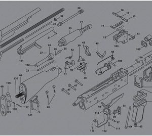 TEKMAT ARMORERS BENCH MAT - 12"X36" AK-47 GREY