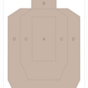B/C TARGET EZE-SCORER 23"X35" - IPSC PRACTICE 5 TARGETS