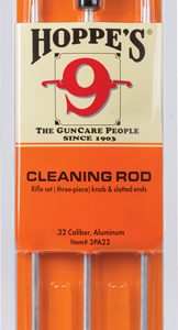 HOPPES ALUMINUM CLEANING ROD - 3-PC .22 CALIBER