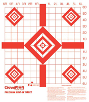 CHAMPION PAPER TARGET REDFIELD - STYLE SIGHT-IN 10-PACK