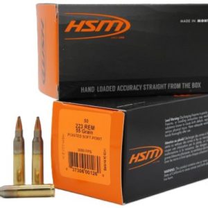 HSM 223 REM 55GR PSP - 50RD 10BX/CS