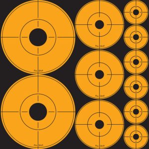 SPLATTER SHOT TARGET ASSORTED - DOTS ORANGE P/S 10 SHEETS