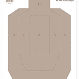 B/C TARGET EZE-SCORER 12"X18" - IPSC PRACTICE 10 TARGETS