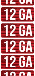 MTM AMMO CALIBER LABELS 12GA - 8-PACK