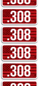 MTM AMMO CALIBER LABELS 308 - 8-PACK