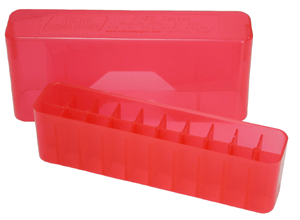 MTM AMMO BOX MEDIUM RIFLE 20 - ROUNDS SLIP TOP STYLE SMK GREY