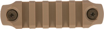 BCM RAIL SECTION--NYLON KEYMOD - 3" RAIL FDE