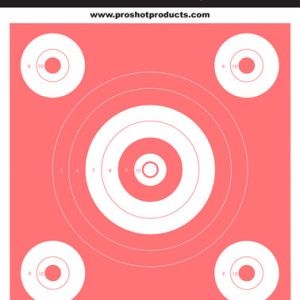 SPLATTER SHOT TARGET 9"X12" - ORANGE GLOW BULLSEYE 12PK