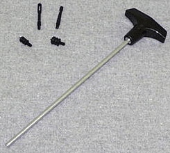 HOPPES PISTOL CLEANING ROD - 1-PC. ALUMINUM