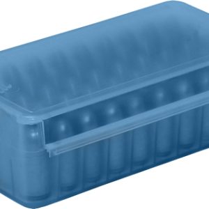 MTM AMMO BOX 45ACP/40SW/10MM - 50-ROUNDS SIDE SLIDE CL BLUE