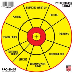 SPLATTER SHOT TARGET 12" - BULLSEYE PISTOL TRAINING 6PK
