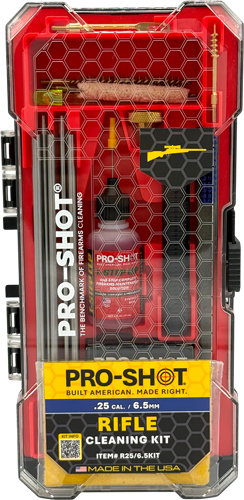 PRO SHOT RIFLE CLEANING KIT - .25/6.5MM