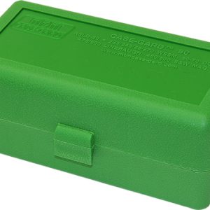 MTM AMMO BOX WSSM & 500SW - 50-ROUNDS FLIP TOP STYLE GREEN