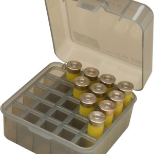 MTM AMMO BOX SHOTSHELL TO 3" - 1216& 20GA 25-ROUNDS SMOKE