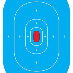 SPLATTER SHOT TARGET 12"X18" - SILHOUETTE LOW LIGHT BLUE 8PK
