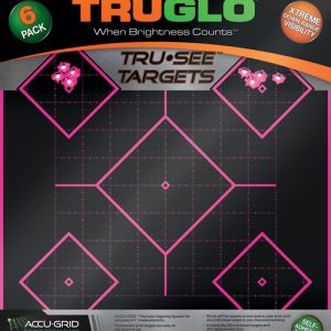 TRUGLO TRU-SEE REACTIVE TARGET - 5 DAIMOND 6-PACK PINK