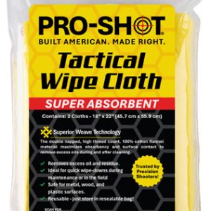 PRO SHOT TACTICAL WIPE CLOTH - 2PK