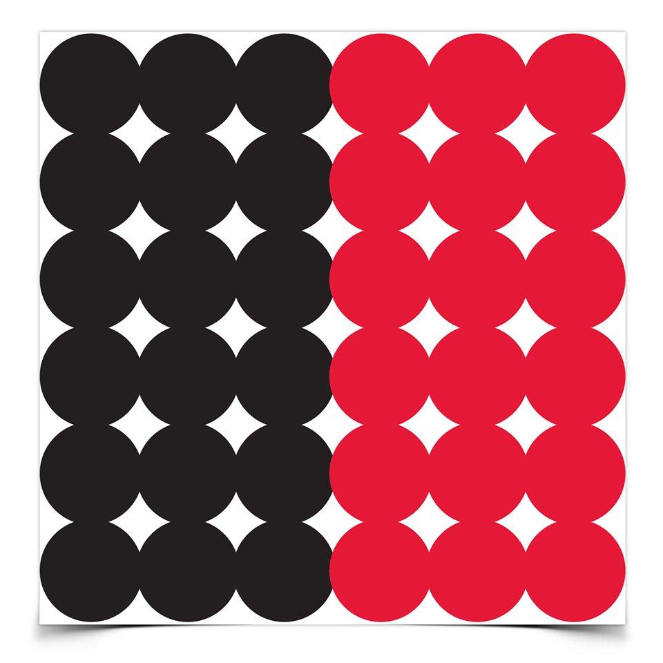 Birchwood Casey Dirty Bird Repair Pasters 1" Red and Black 432/ct