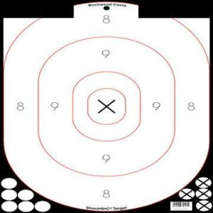 Birchwood Casey Shoot-N-C 12" x 18" White/Black Silhouette 5/ct with 90 Pasters