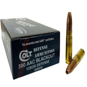 Double Tap Colt Defense Rifle Ammunition .300 AAC Blackout 125gr HP Lead Free 2400 fps 20/ct