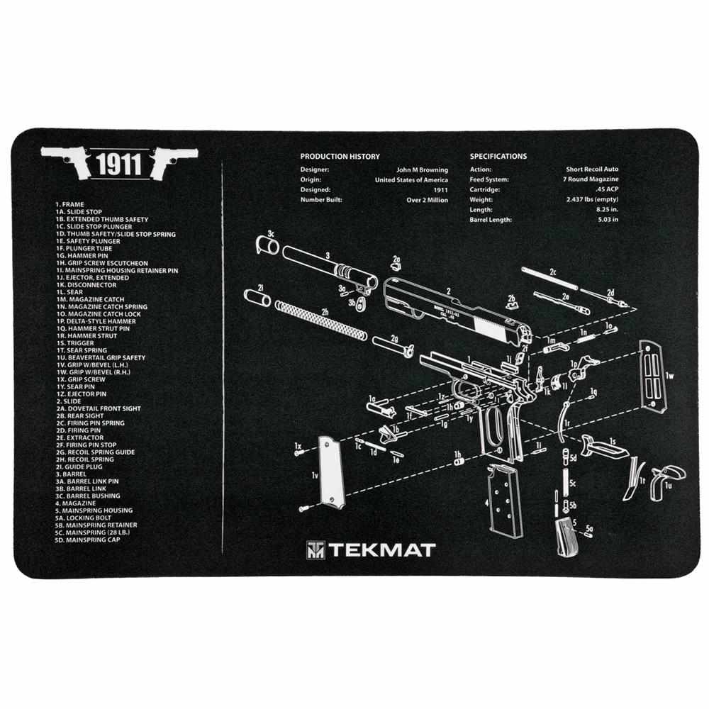 TekMat 11x17 Gun Cleaning Mat 1911