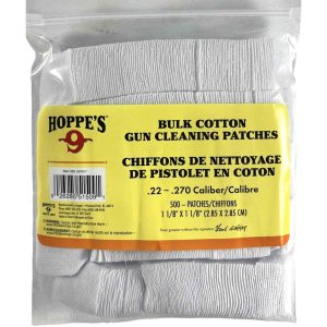 Hoppes .22-.270 Cal Gun Cleaning Patches 1-1/8" 500/ct