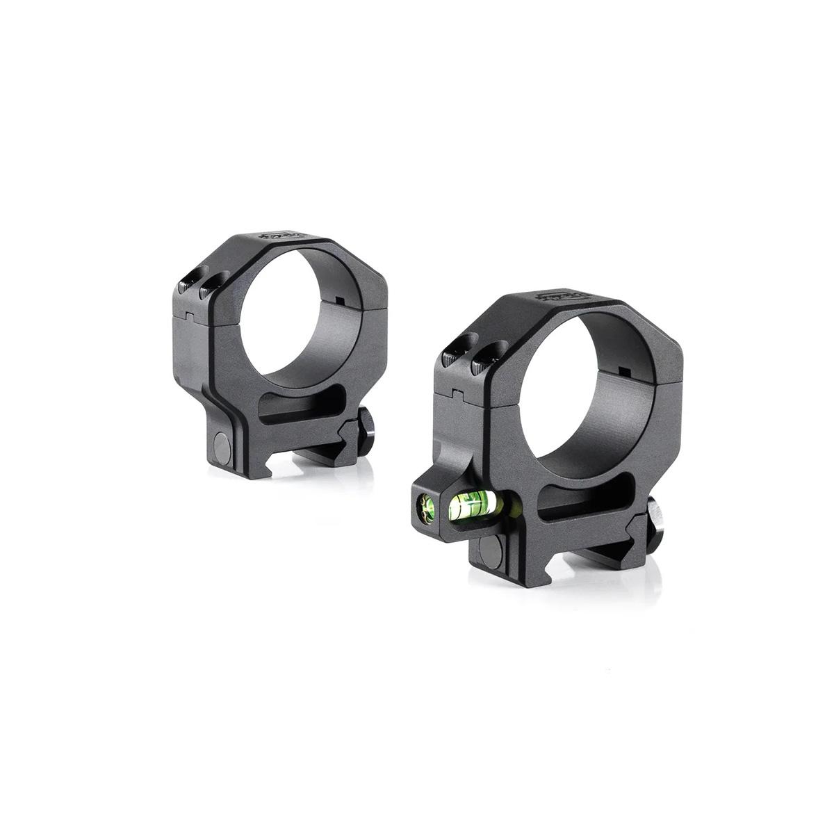 RPM Precision 34mm High (1.25'') Scope Rings with Co-Linear Bubble Level