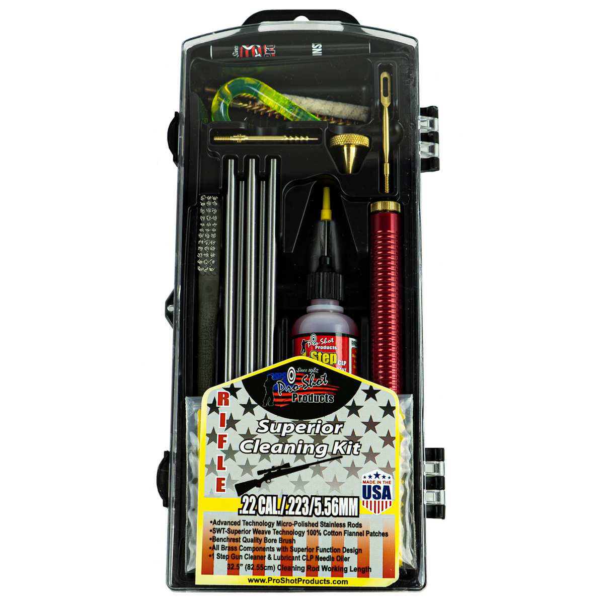 Pro-Shot Classic Box Kit .22 - .223 Cal. / 5.56mm Rifle