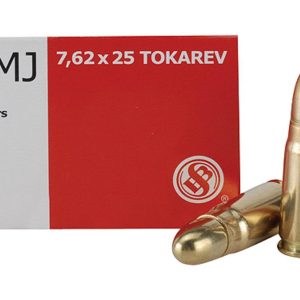 Sellier & Bellot Pistol & Revolver Ammo 7.62x25mm Tokarev 85 gr FMJ 50/ct