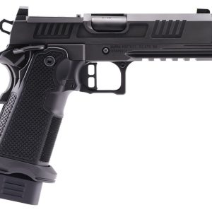 Alpha Foxtrot AF1911-Romulus MOS Adapter Handgun 9mm Luger 17(1) & 20rd(1) Magazines 4.25" Comp Threaded Barrel DLC Black